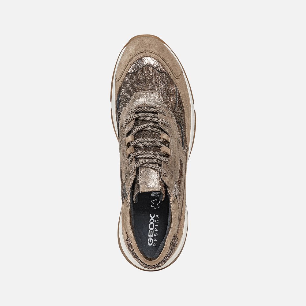 Geox Bayan Spor Ayakkabı Koyu Bej Rengi - Kirya - JME-459603